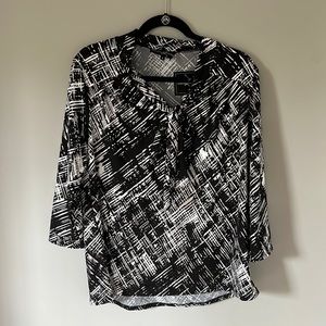 Black and White Blouse NWT